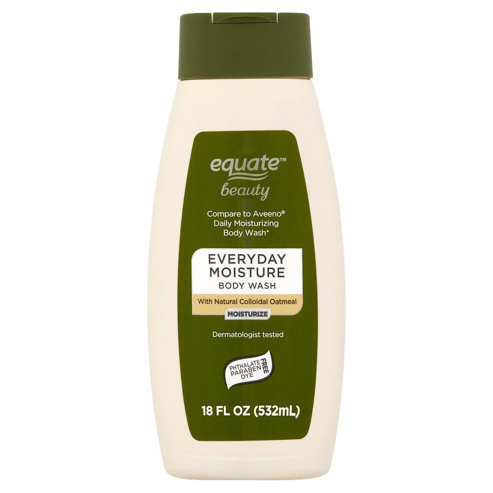 Equate Everyday Moisture Body Wash – 18 fl oz, Daily Cleanser for Smooth Skin